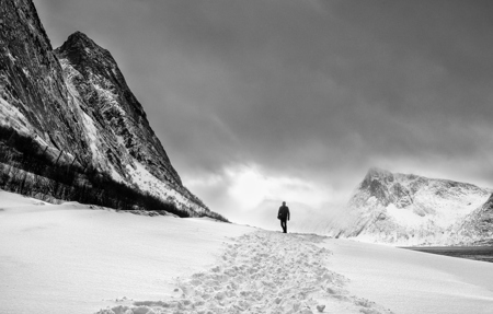 Hiking Through The Snow
