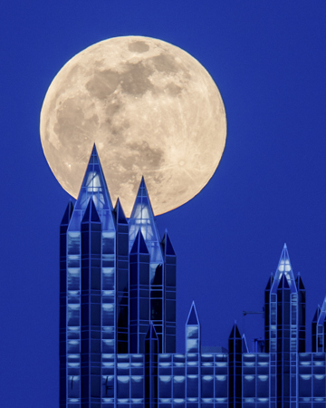 Full Moon Over The PPG Building
