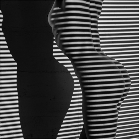 Woman And Stripes 1