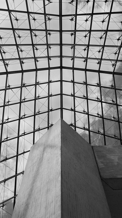 From Under The Louvre Pyramid