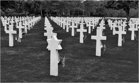 Lines Of Crosses And A Star