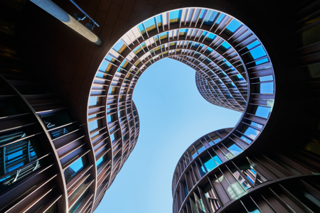 Looking Up The Axel Towers