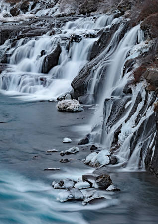 Hraunfossar Waterfalls