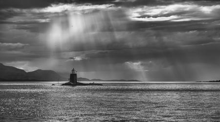 Lighthouse In Rays
