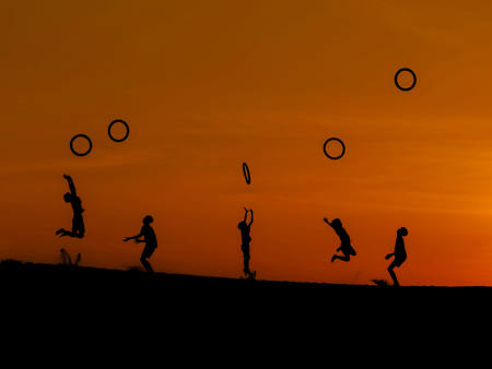 Sunrise Play In The Dune