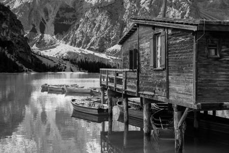 Boathouse At Lago Di Braies