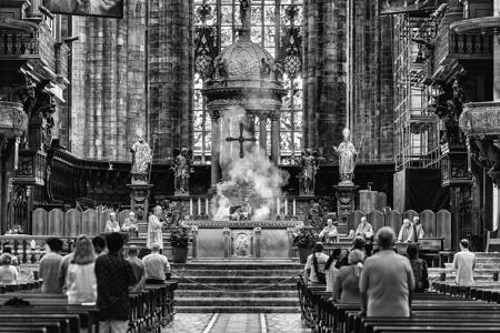 A Solemn Moment During Mass