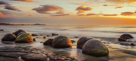 Morning Light On The Boulders