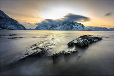 Lofoten Rocks Sunset 2