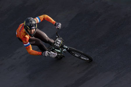 BMX Climbing The Curve