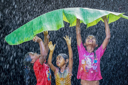 Children Like Raining