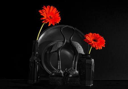 Orange On Black