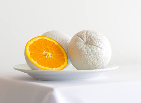Oranges On Plate