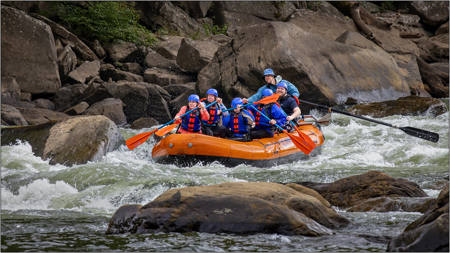 Rafting A Narrow Passage