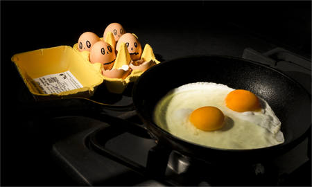 Had To Make An Eggsample Of Them
