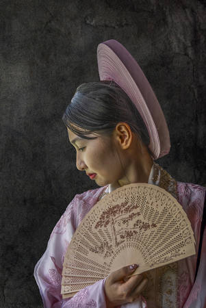 Girl With A Fan