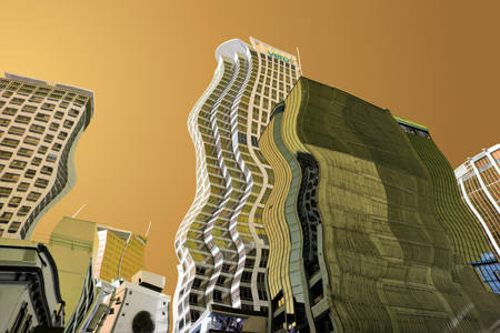 Leaning Glass Walls