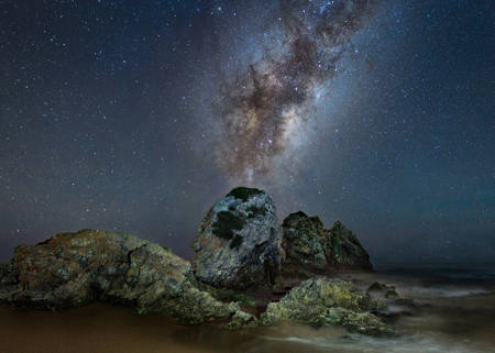 Camel Rocks At Night