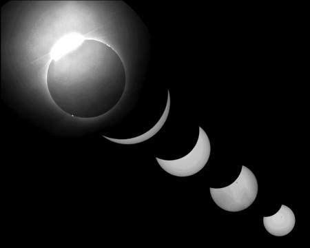 Solar Eclipse BW Emphasis
