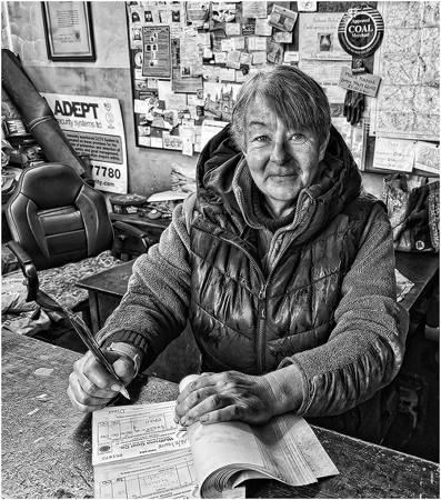 Diane In The Coal Yard Office