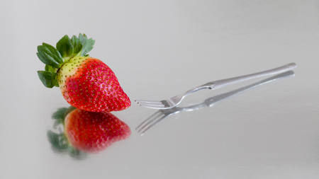 Strawberry And Fork
