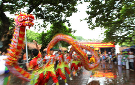 Dragon Dance In Village Festivals 6