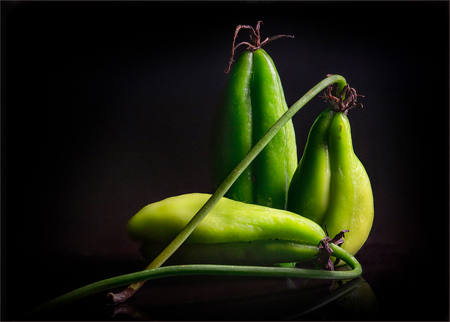 Three Green Fruit