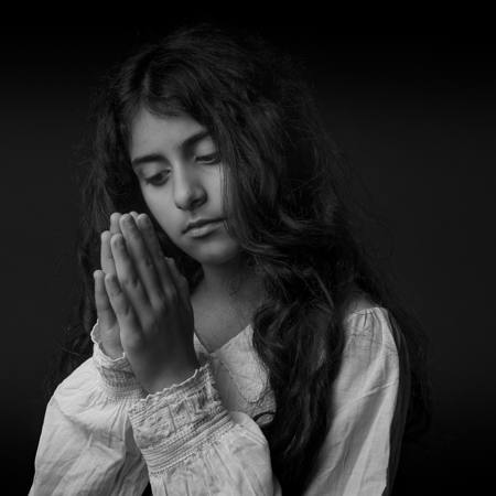 Ella Praying For Her Family
