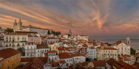 Alfama At Sunset