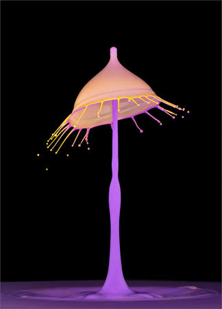 Splash Of Purple And Gold
