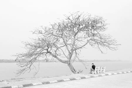 Tranquil Setting On The Mekong