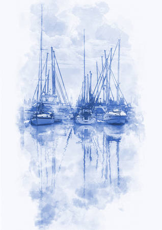 Blue Boats