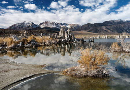 Mono Lake And Mountains