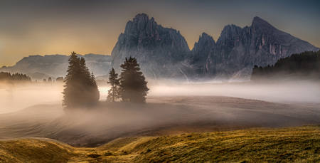 First Light Over Alpe Di Suisse