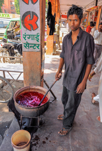 Jaipur Dyeing in the Street