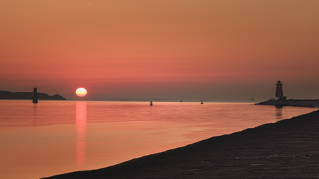 South wall sunrise